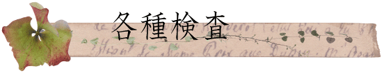 各種検査